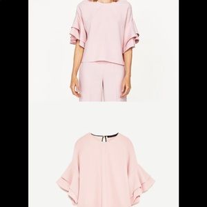 Zara Blush Top sz s
